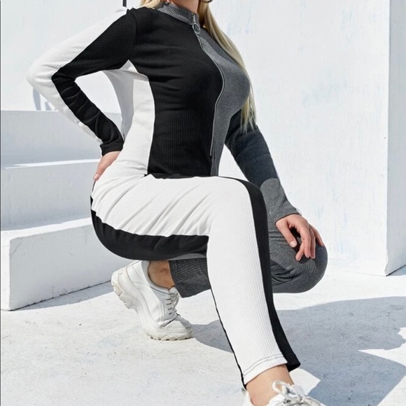 Color block jumpsuit
